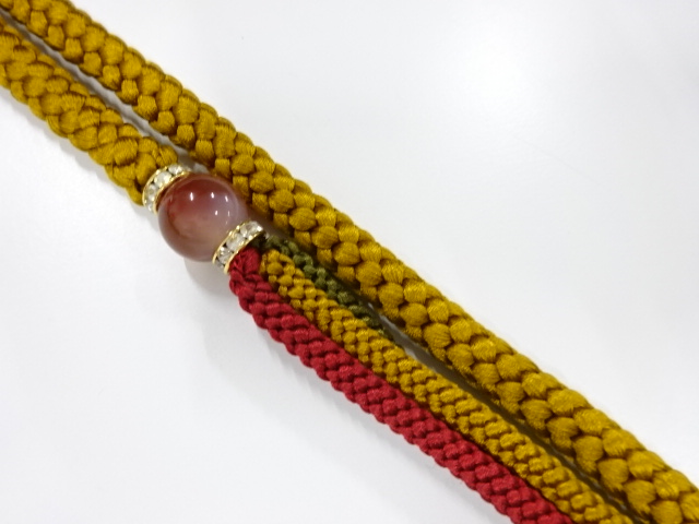 JAPANESE KIMONO / UNUSED HAND-TIED OBIJIME CORD FOR FURIOSDE 